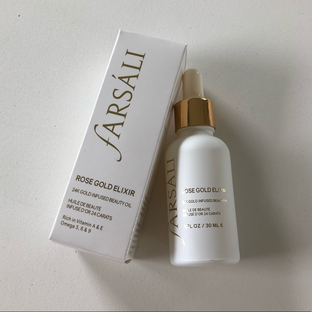 FARSÁLI Rose Gold Elixir 24k Gold Beauty Oil- NEW